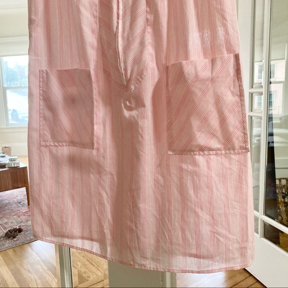 Vintage striped collared zip up dress - Picture 3 of 5